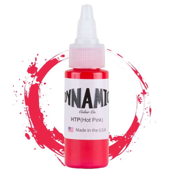 1oz Dynamic Ink Hot Pink from Holdfast Tattoo Supplies