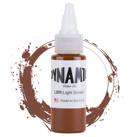 1oz Dynamic Ink Light Brown from Holdfast Tattoo Supplies